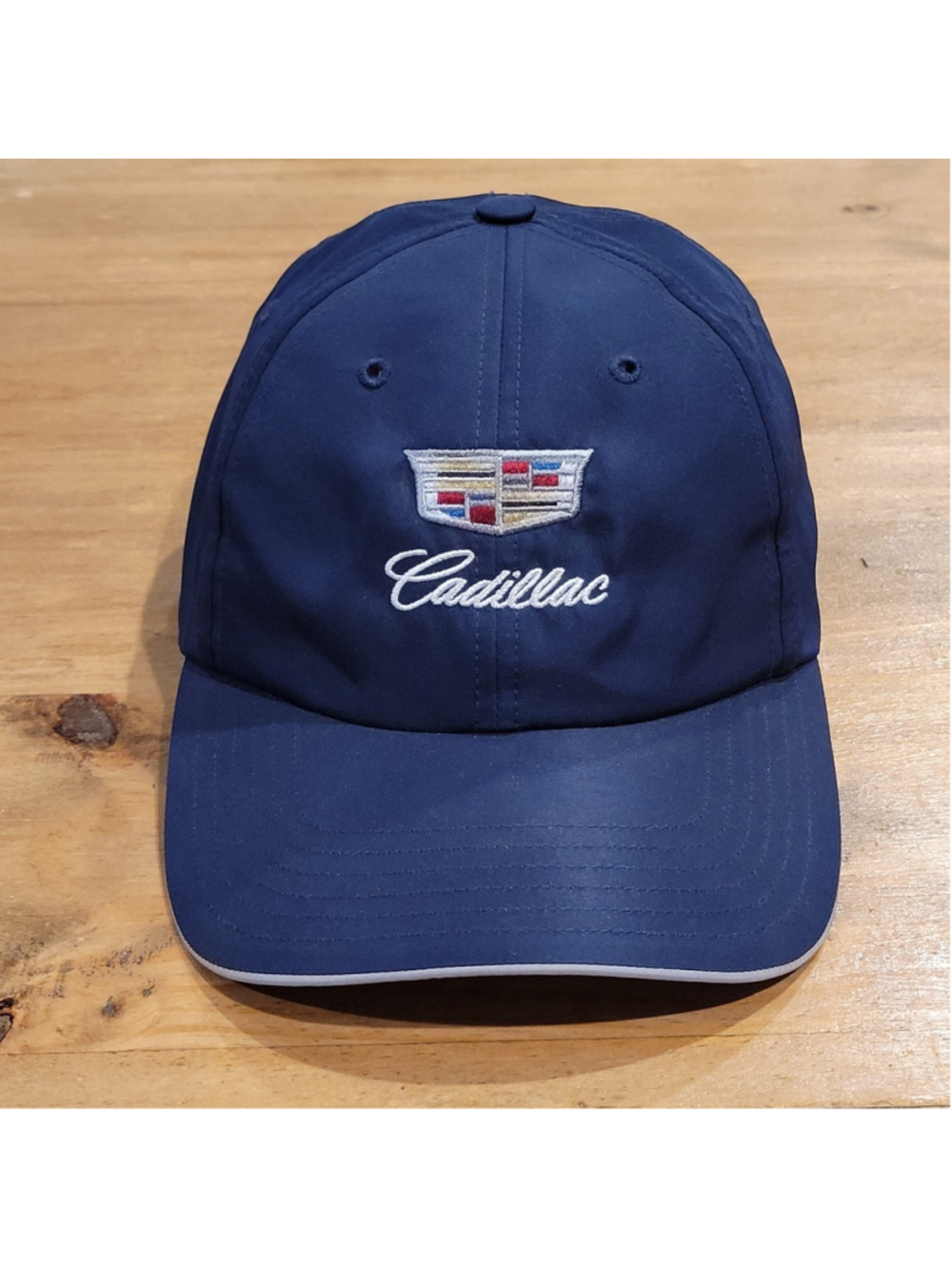 Cadillac Adidas Hat Cap Strap Back Blue Golf Car One Size Adjustable